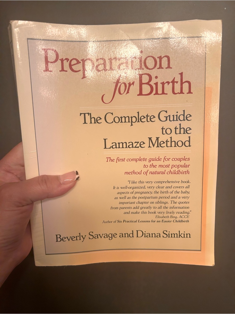Preparation for Birth: The Complete Guide to the Lamaze Method - Beige